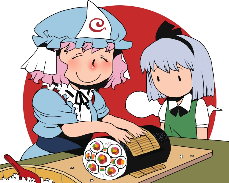 konpaku youmu and saigyouji yuyuko (touhou) drawn by onikobe_rin