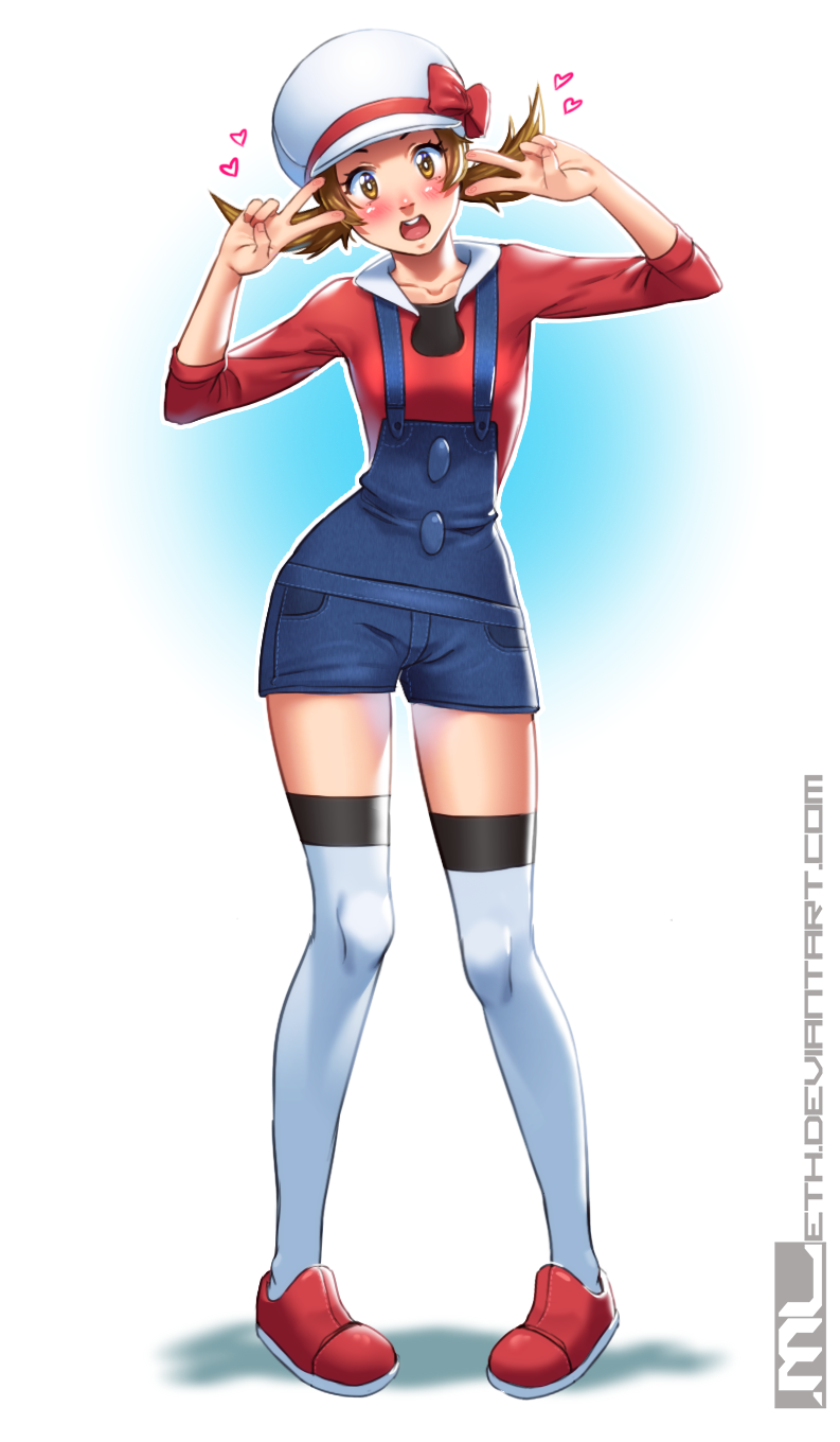 lyra (pokemon and 1 more) drawn by mleth