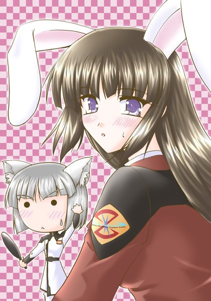 yzak joule and shiho hahnenfuss (gundam and 2 more) drawn by anonymous_(japanese)