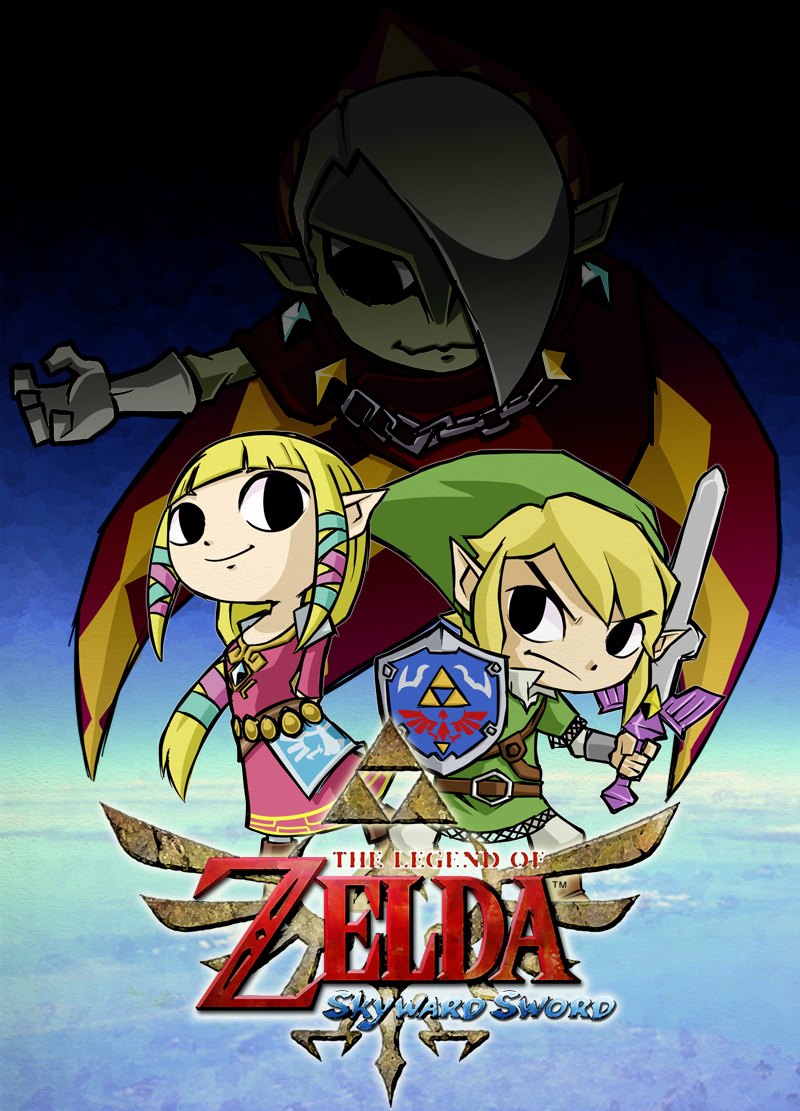 link, princess zelda, toon link, toon zelda, and ghirahim (the legend of zelda and 2 more) drawn by zukizuki