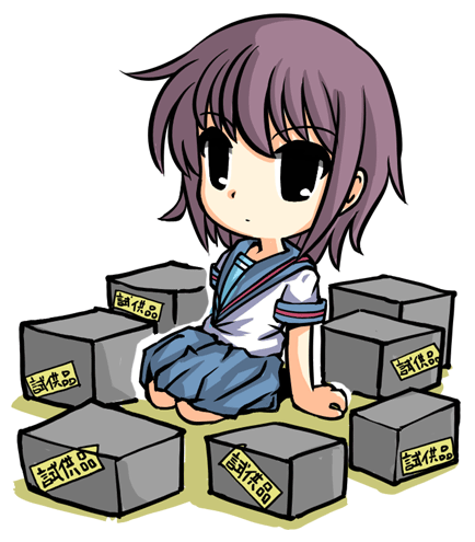 nagato yuki (suzumiya haruhi no yuuutsu) drawn by johnmaru