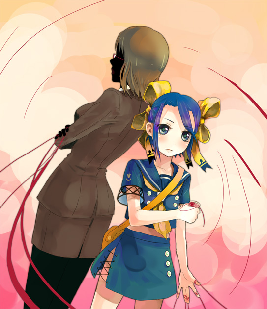 yukariki ichihime and shisei yuma (zaregoto series) drawn by otosume_ruiko