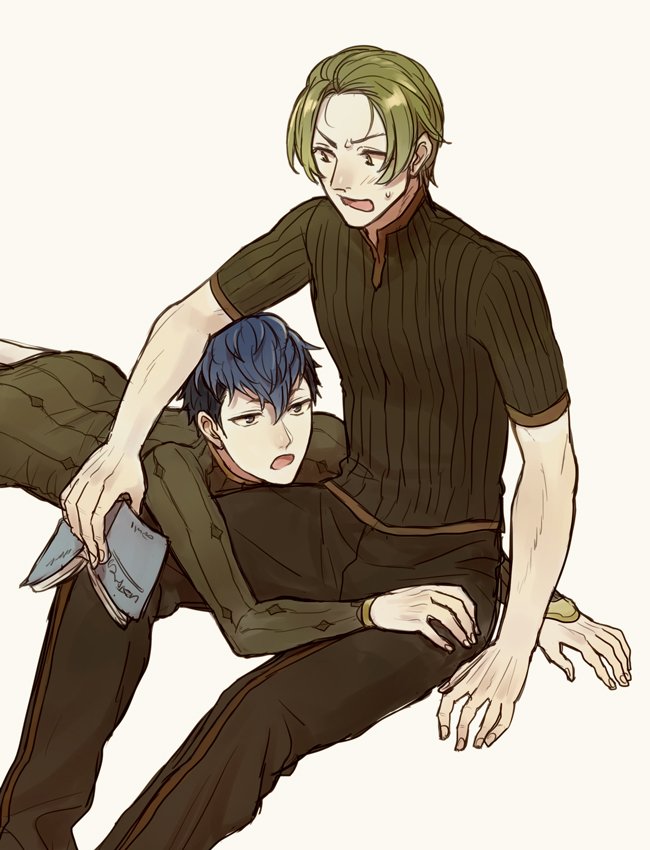 python and forsyth (fire emblem and 2 more) drawn by akke