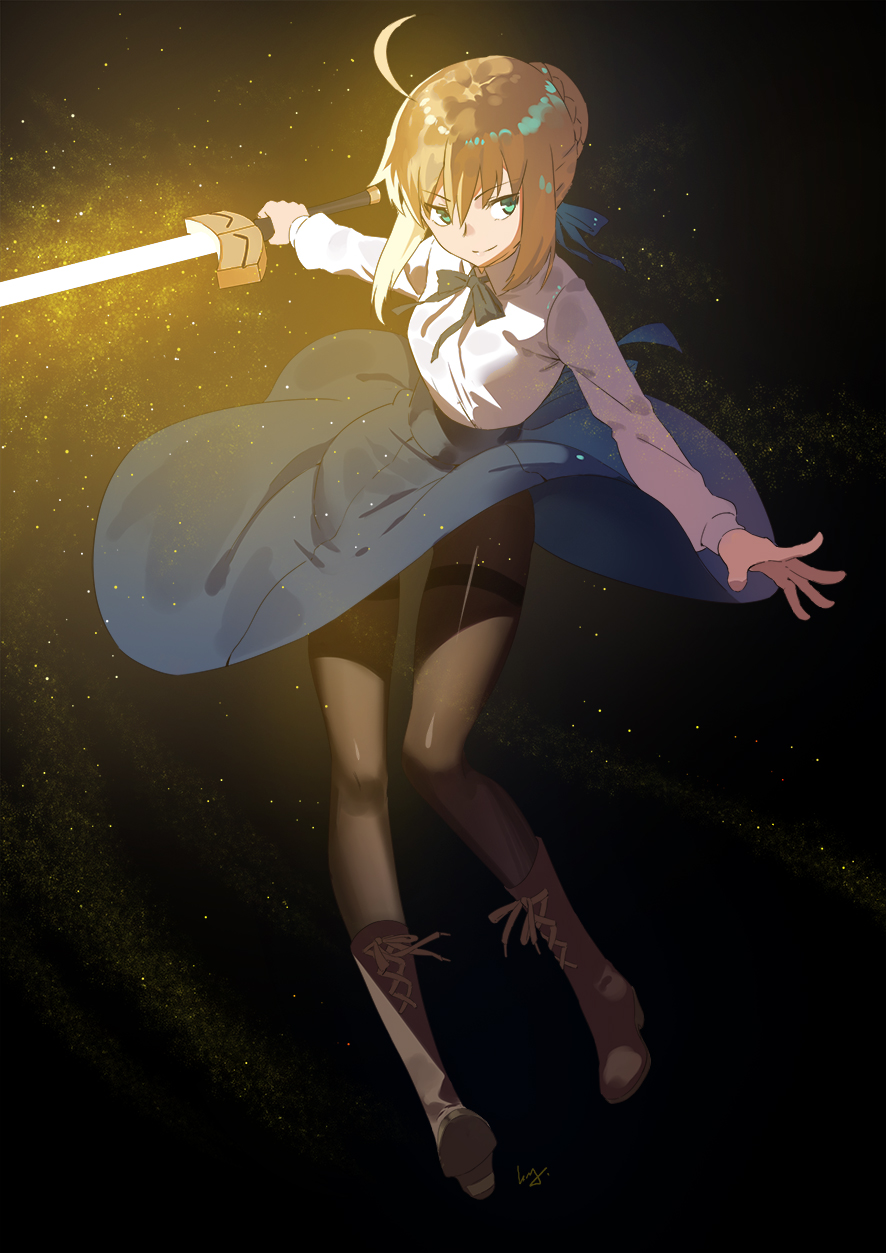 Artoria Pendragon And Saber Fate And 1 More Drawn By Nanaya