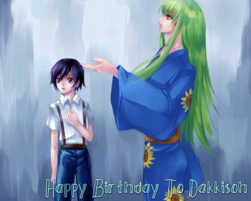c.c. and lelouch vi britannia (code geass) drawn by zuowen