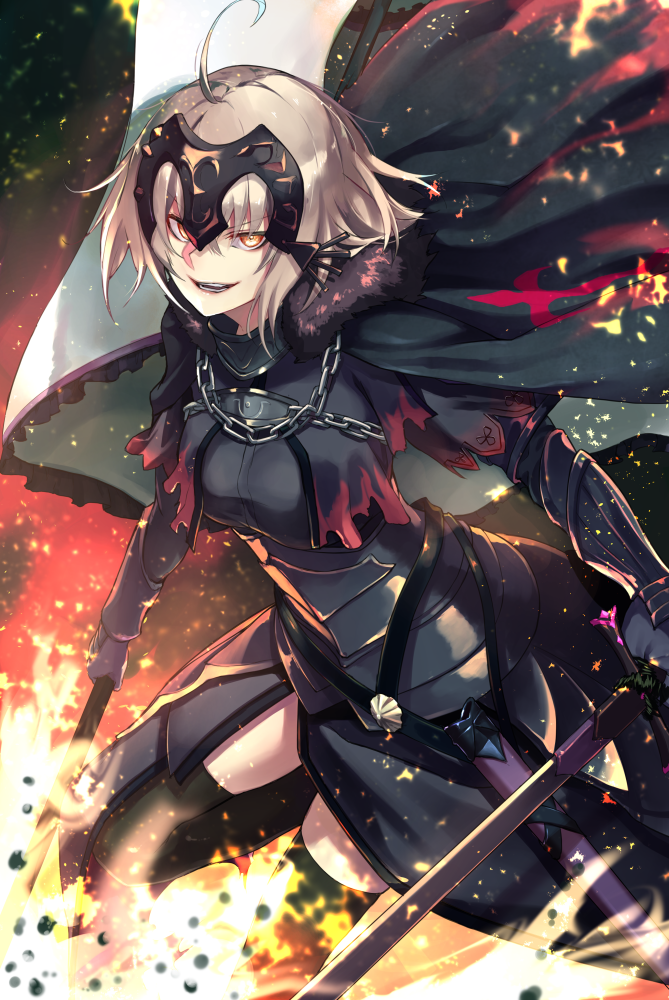 jeanne d'arc alter (fate and 1 more) drawn by shimotsuki_shio