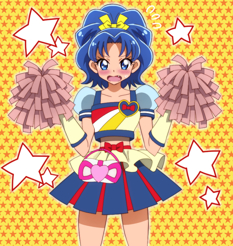 cure honey and tategami aoi (precure and 2 more) drawn by onomekaman