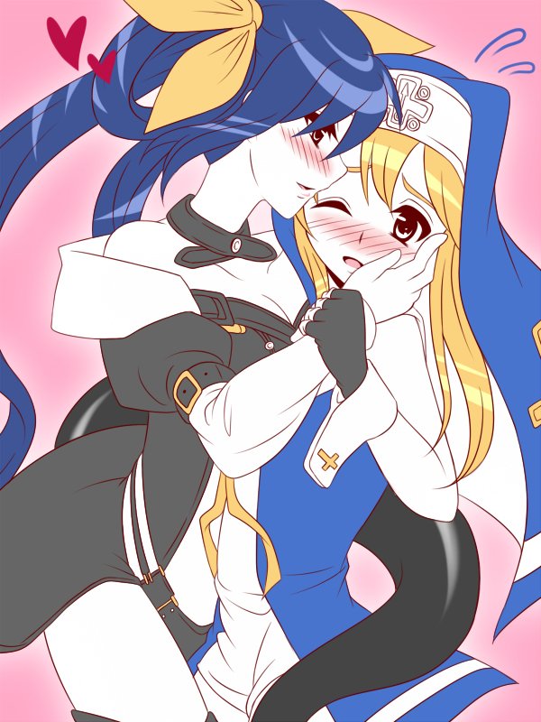 bridget and dizzy (guilty gear and 1 more) drawn by gomabee