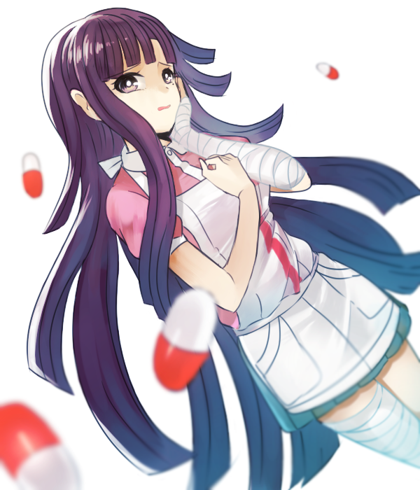 tsumiki mikan (danganronpa and 1 more) drawn by rai_(buraburari729)