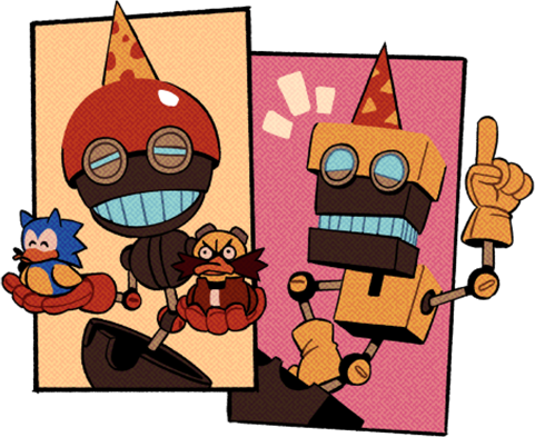 sonic the hedgehog, dr. eggman, orbot, and cubot (sonic and 1 more) drawn by digimin