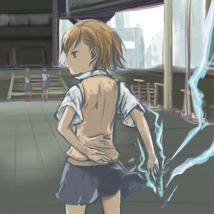 misaka mikoto (toaru majutsu no index and 1 more) drawn by gu-chi