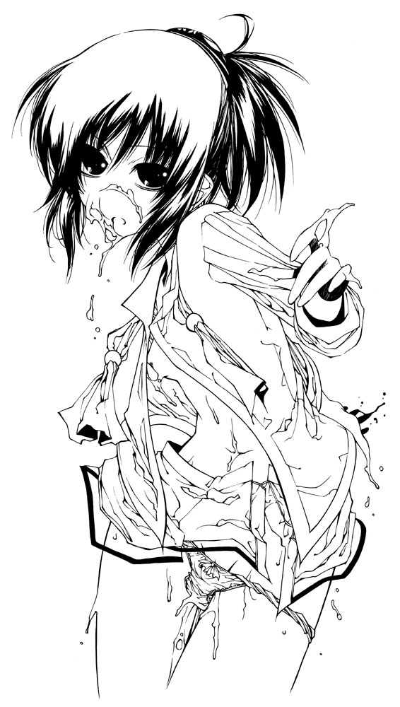 hinasaki miku (fatal frame and 1 more) drawn by kuromasa_shisei