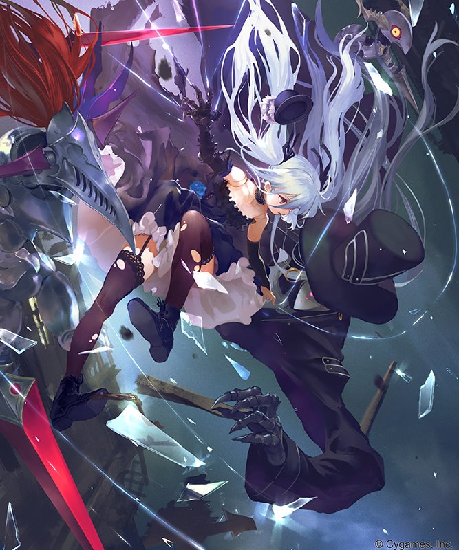 orchis, lloyd, and marionette//uno (shingeki no bahamut and 1 more) drawn by ponzu_(catponz)