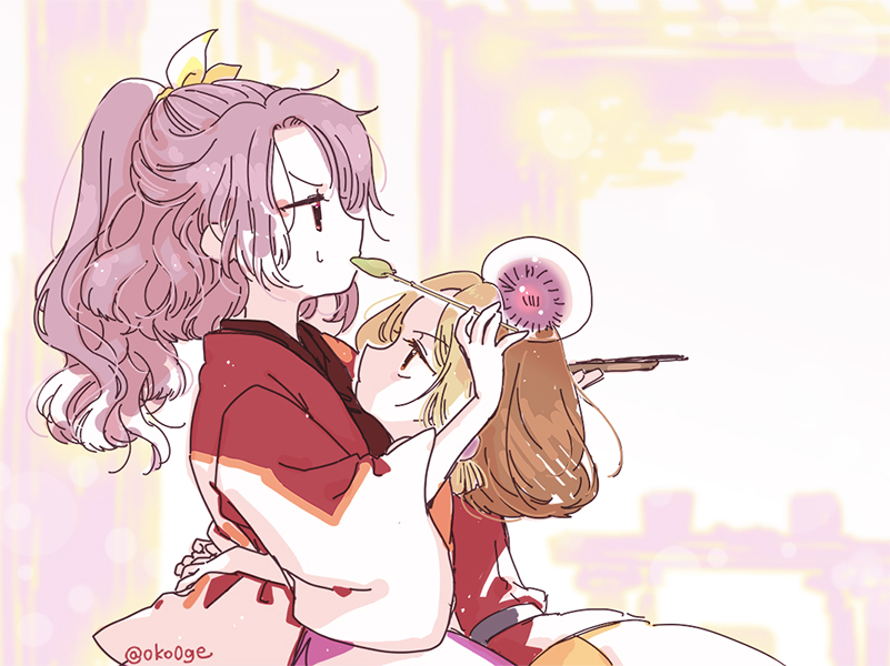 komakusa sannyo and tamatsukuri misumaru (touhou) drawn by biyon