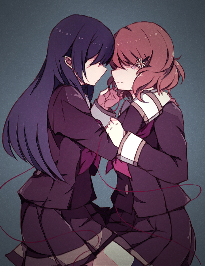 oumae kumiko and kousaka reina (hibike! euphonium) drawn by aww_(pixiv4034890)