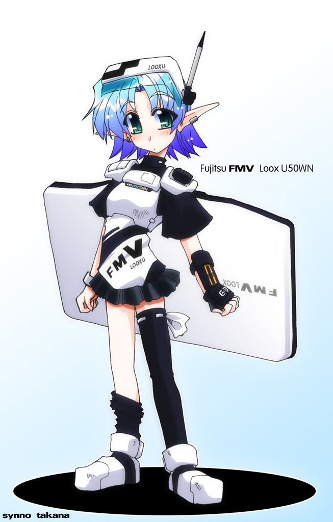 tablet-tan and fujitsu fmv loox u50wn-tan (fujitsu) drawn by takana_shinno
