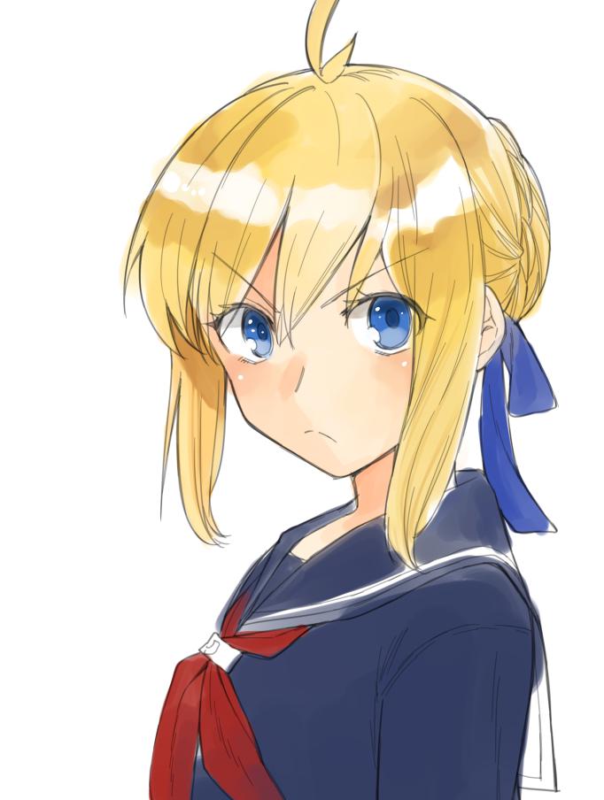 artoria pendragon and master artoria (fate and 1 more) drawn by tsurusaki_yuu