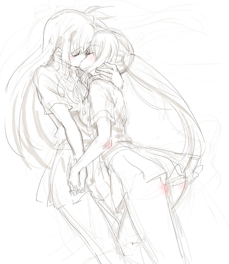 fate testarossa and takamachi nanoha (lyrical nanoha and 1 more) drawn by tokoharu