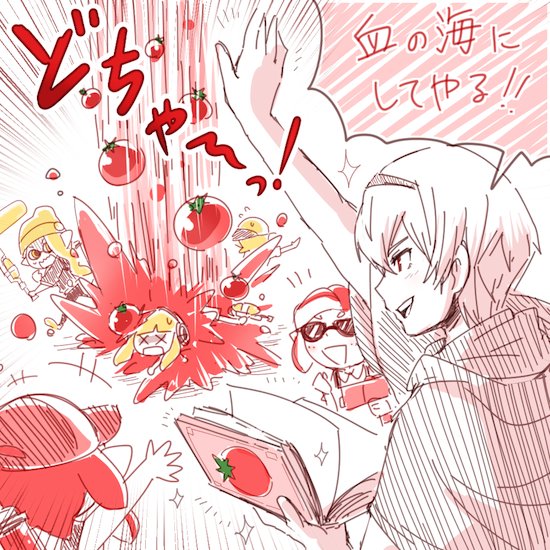 inkling player character, inkling girl, inkling boy, and leo (fire emblem and 4 more) drawn by sayoyonsayoyo