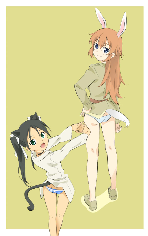 charlotte e. yeager and francesca lucchini (world witches series and 1 more) drawn by banzai_nekomimi