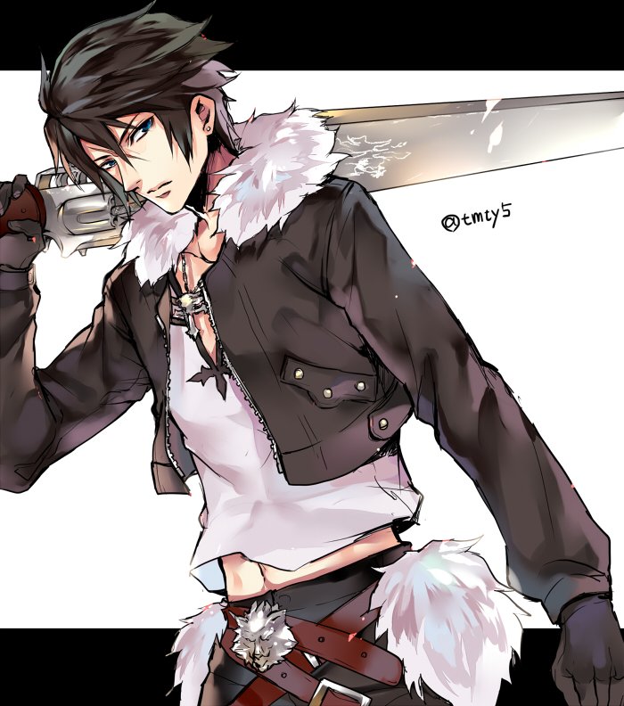 squall leonhart (final fantasy and 1 more) drawn by tama_(tmfy5)