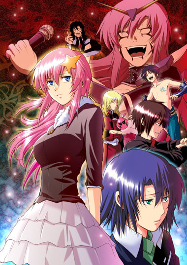 athrun zala, lacus clyne, meer campbell, kira yamato, shinn asuka, and 1 more (gundam and 3 more) drawn by omega_2-d