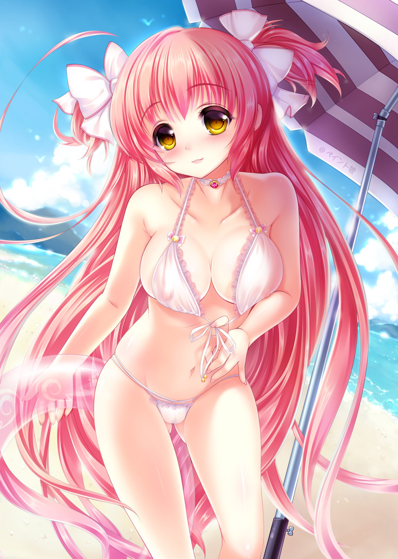 kaname madoka and ultimate madoka (mahou shoujo madoka magica) drawn by paint_musume