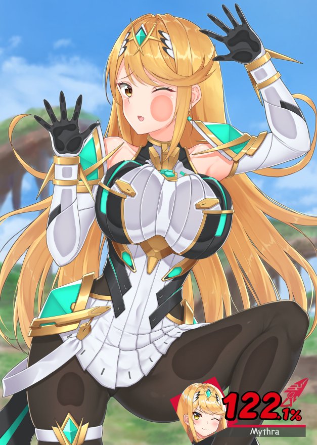 mythra (xenoblade chronicles and 2 more) drawn by nemunemu_semi