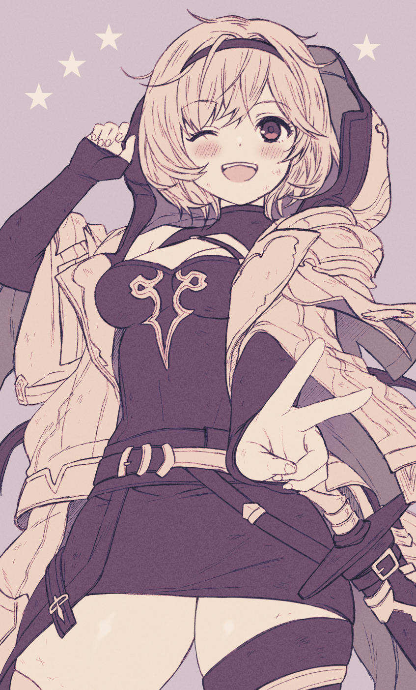 djeeta and honing seeker: nova (granblue fantasy) drawn by ekra