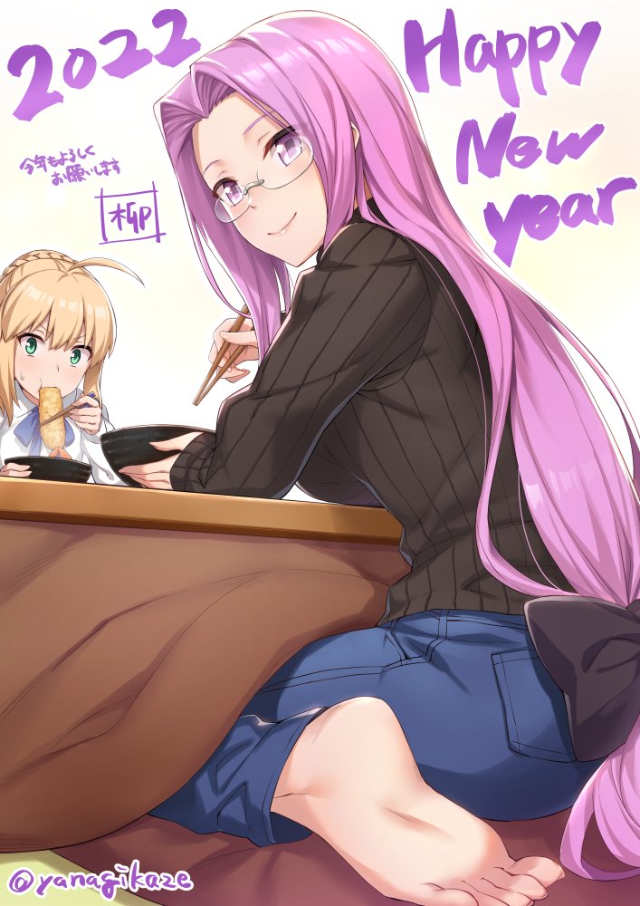 artoria pendragon, saber, and medusa (fate and 1 more) drawn by yanagi_(tsukiakari)