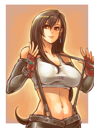 tifa lockhart (final fantasy and 1 more) drawn by akihidekawa_kobaya