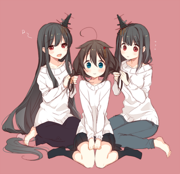 shigure, shigure kai ni, yamashiro, and fusou (kantai collection) drawn by naoto_(tulip)