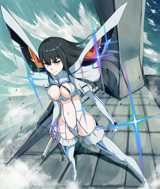 kiryuuin satsuki and junketsu (kill la kill) drawn by rean_(r_ean)