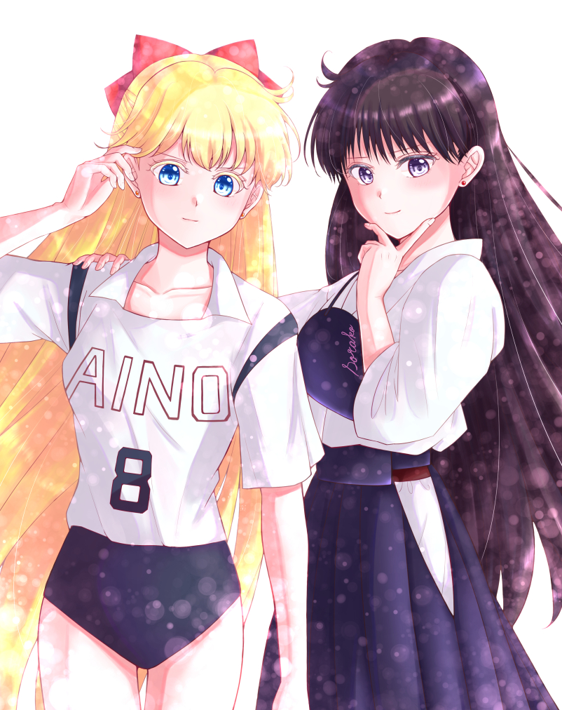 aino minako and hino rei (bishoujo senshi sailor moon) drawn by bluechocomint