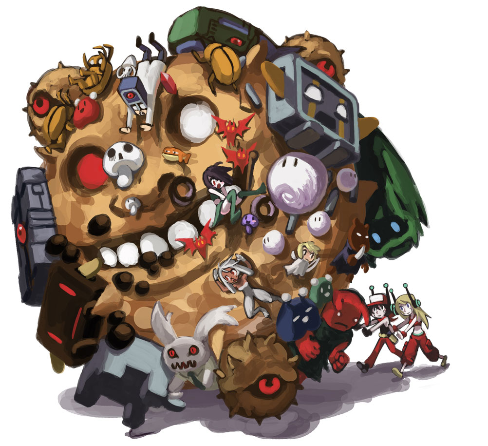 Curly Brace Quote Misery Balrog Mimiga And 4 More Doukutsu Monogatari And 1 More Drawn By Alex Ahad Danbooru