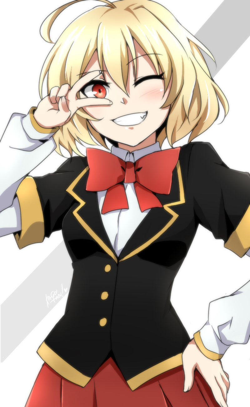 hashiri nio (akuma no riddle) drawn by kago-tan