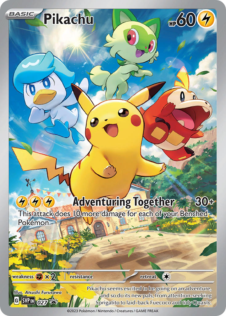 pikachu, sprigatito, fuecoco, and quaxly (pokemon and 2 more) drawn by blanco026
