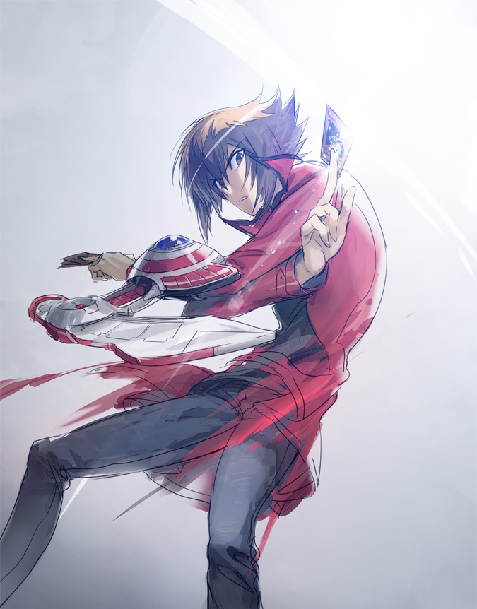 yuki judai (yu-gi-oh! and 1 more) drawn by moribuden