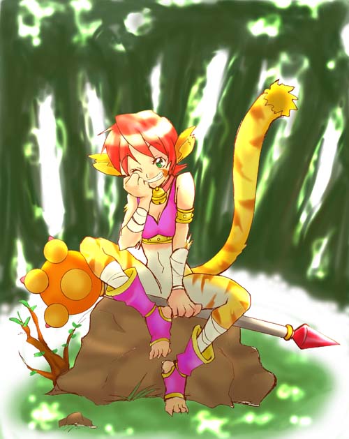 katt (breath of fire and 1 more) drawn by drawfag