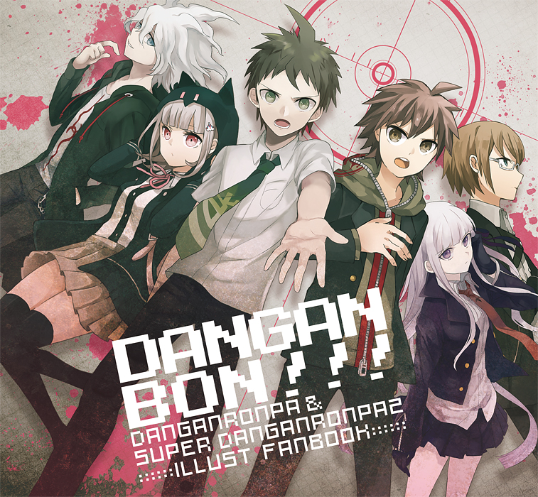 nanami chiaki, komaeda nagito, hinata hajime, kirigiri kyoko, naegi makoto, and 1 more (danganronpa and 3 more) drawn by hou_(ppo)