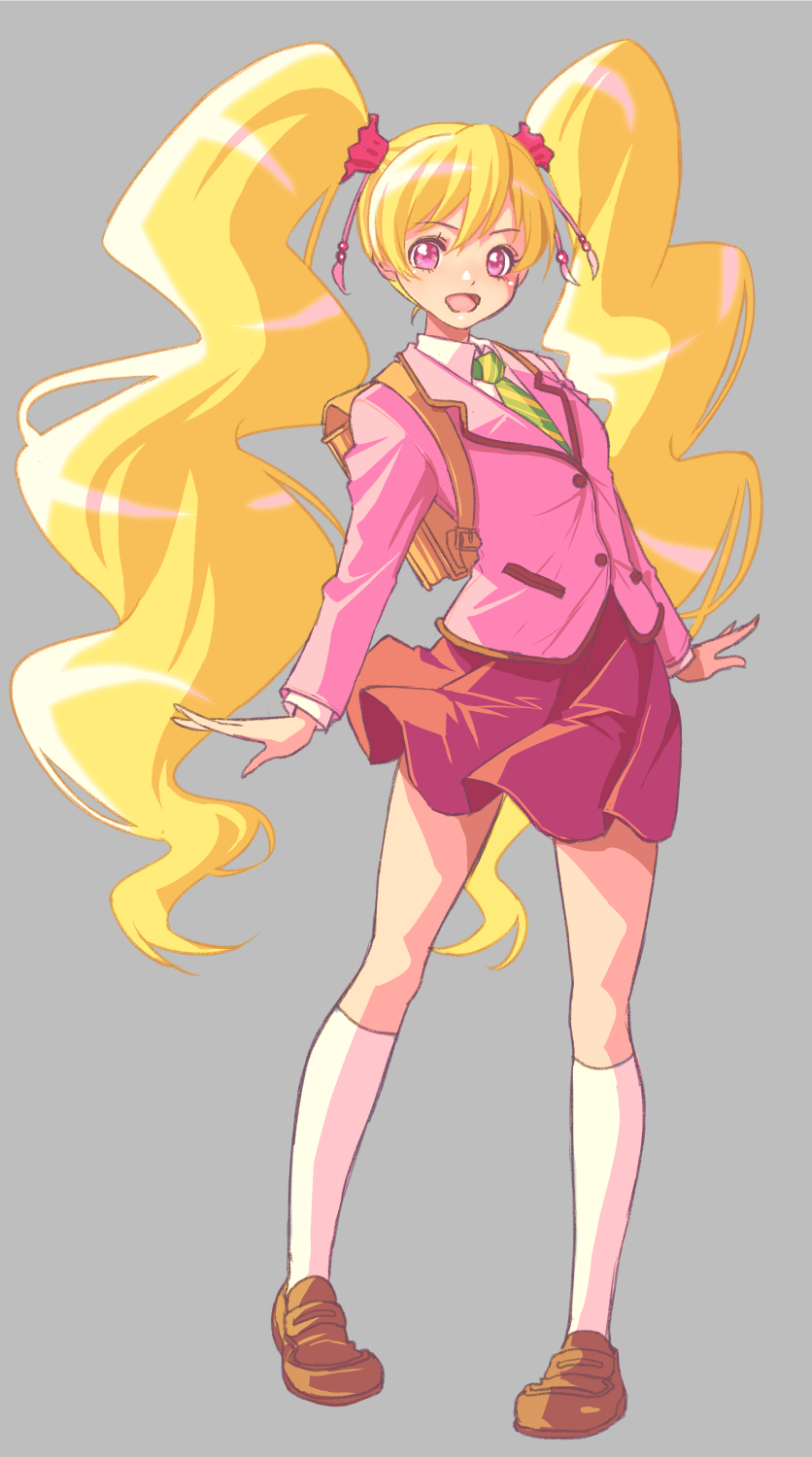 momozono love and cure peach (precure and 1 more) drawn by jj_(ssspulse)