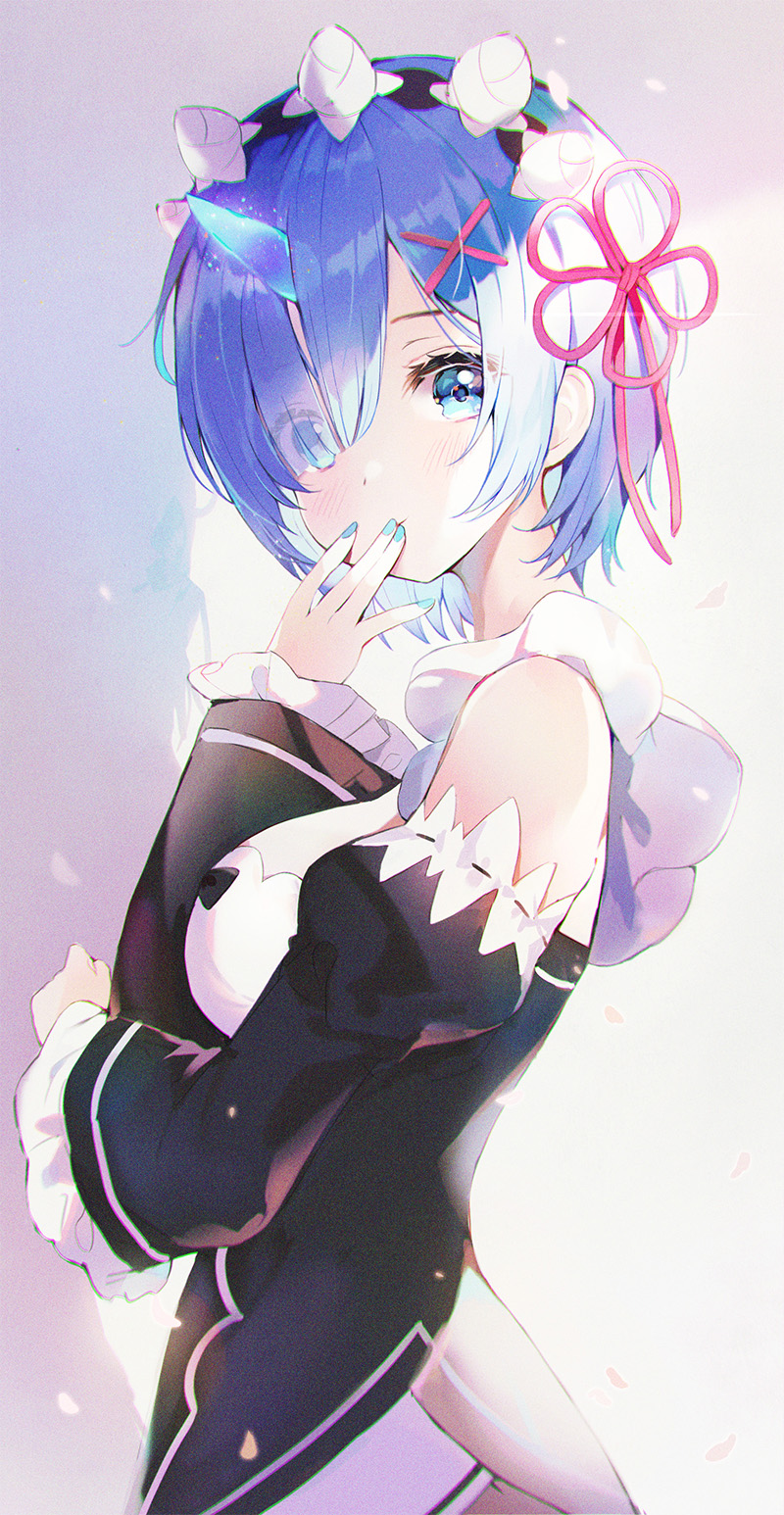rem (re:zero kara hajimeru isekai seikatsu) drawn by yuna_(deadawon)