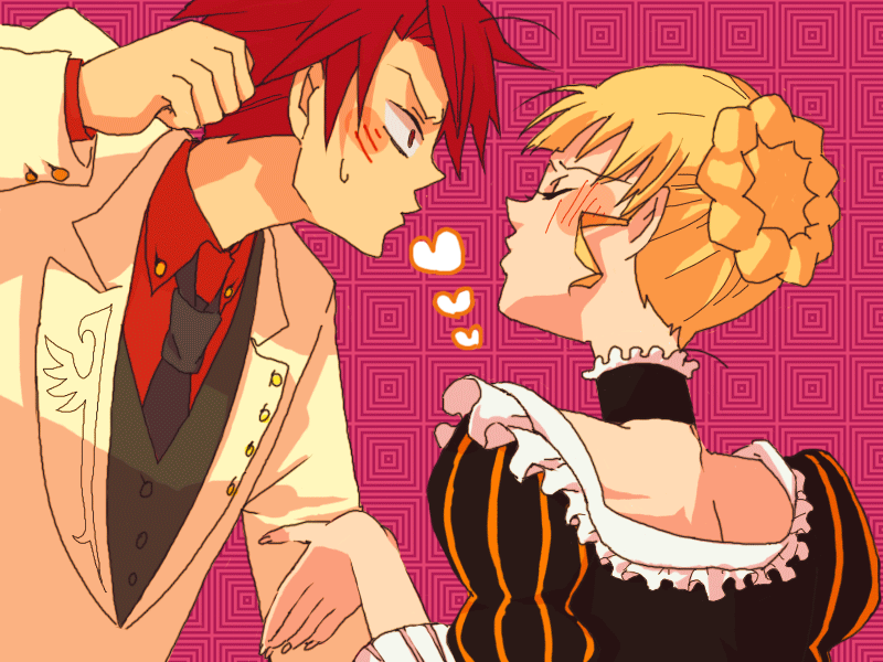 beatrice and ushiromiya battler (umineko no naku koro ni) drawn by mydespair