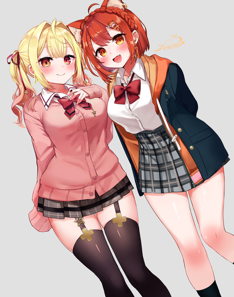 hoshikawa sara and ratna petit (nijisanji) drawn by festa11307070
