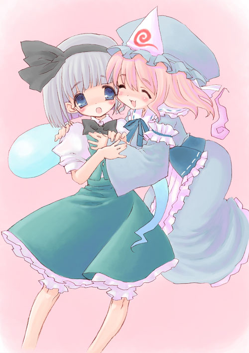 konpaku youmu and saigyouji yuyuko (touhou) drawn by maitou