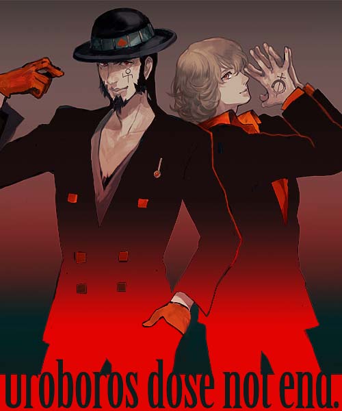 jake martinez and ourobunny (tiger & bunny) drawn by shirahama_kamome