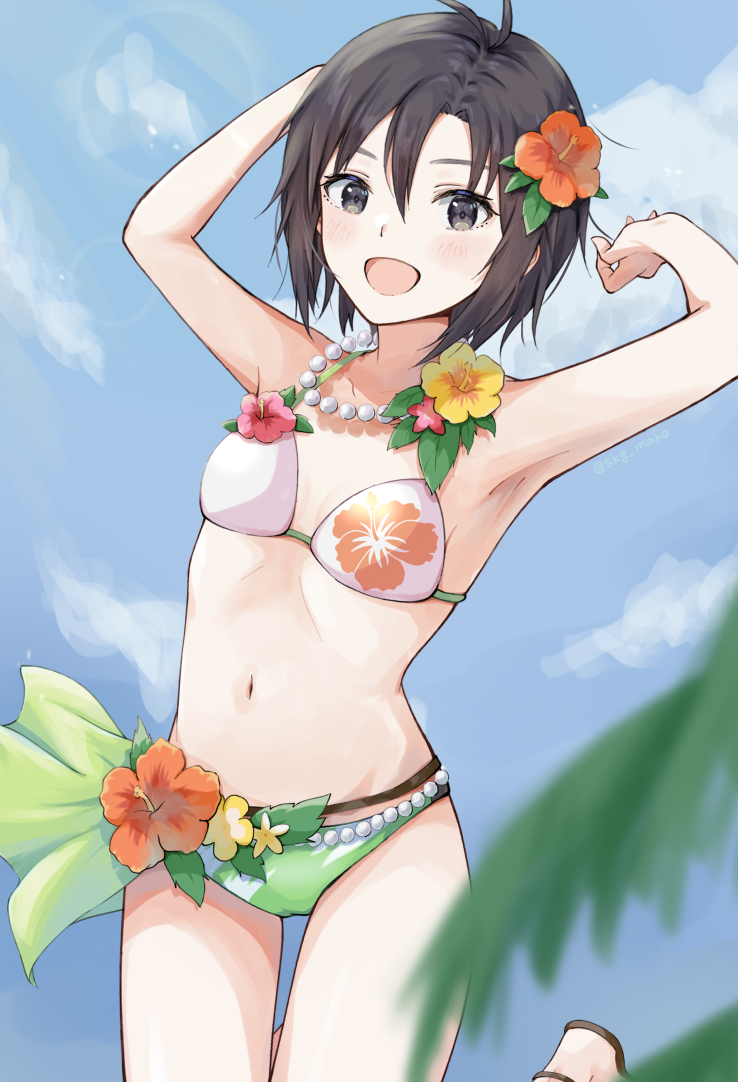 kikuchi makoto (idolmaster and 1 more) drawn by mogskg