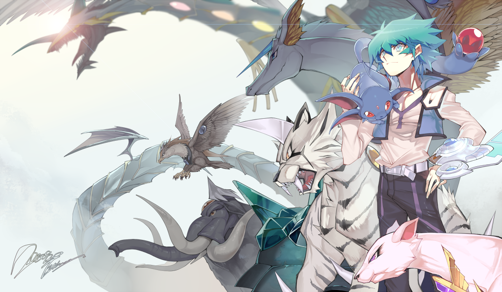 Johan Andersen Crystal Beast Ruby Carbuncle Crystal Beast Sapphire Pegasus Rainbow Dragon Crystal Beast Amethyst Cat And 4 More Yu Gi Oh And 1 More Drawn By E Volution Danbooru