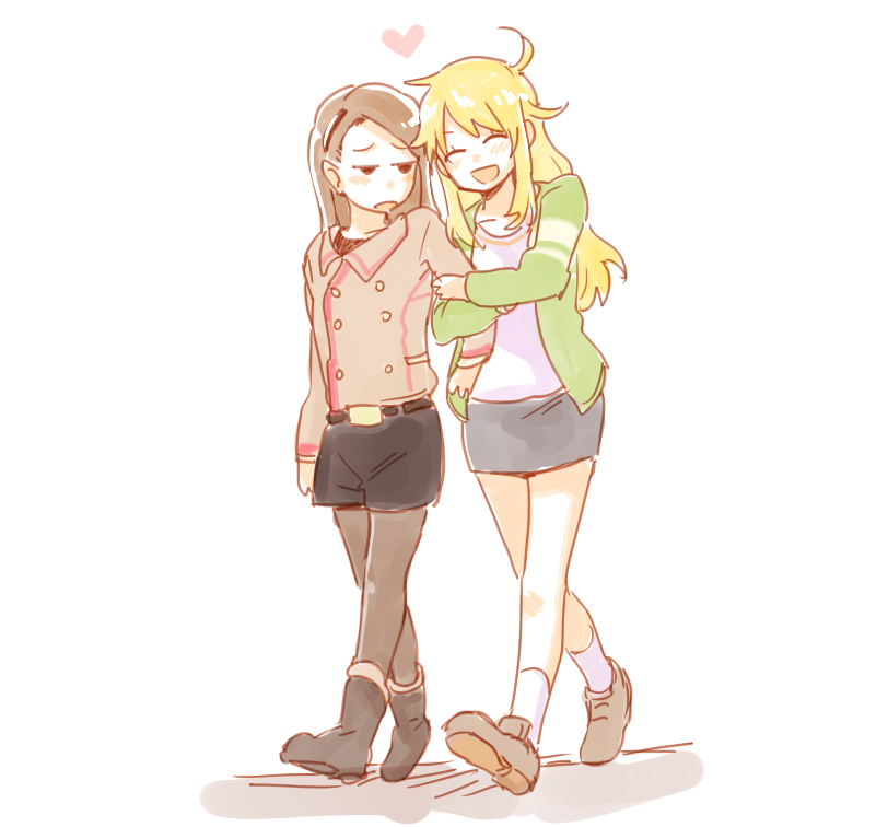 hoshii miki and minase iori (idolmaster) drawn by pito_(sh02327)