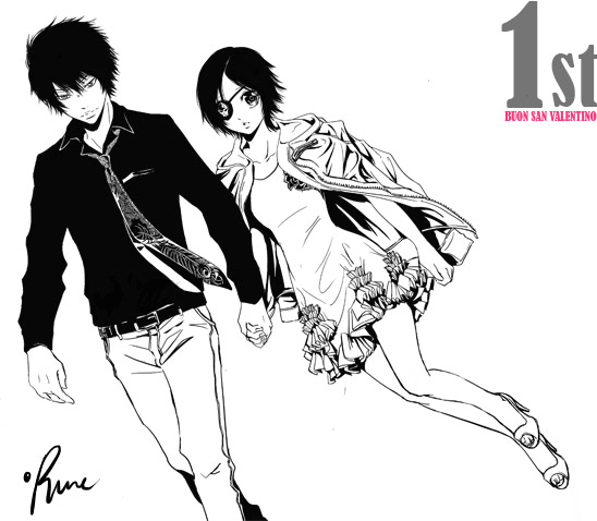 chrome dokuro and hibari kyouya (katekyo hitman reborn!) drawn by runesque